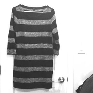J Crew Black and Grey Dress, size S